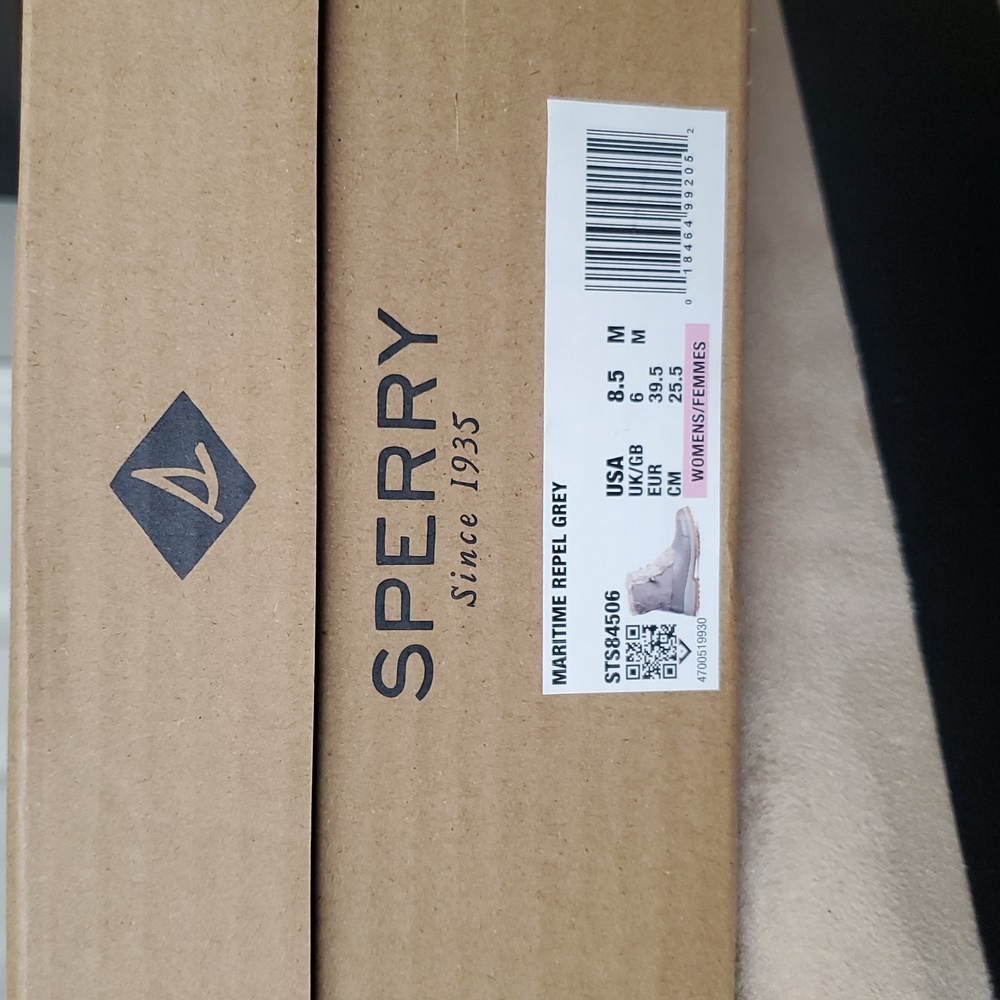 Woman's Maritime Repel Grey Sperry boot